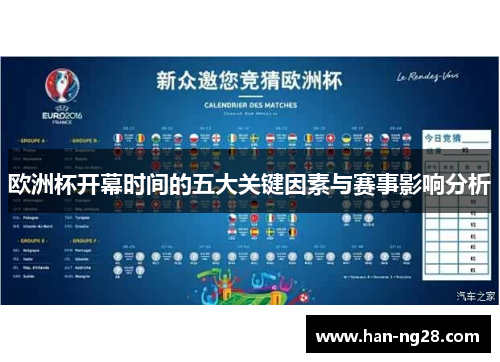欧洲杯开幕时间的五大关键因素与赛事影响分析 欧洲杯开幕时间的五大关键因素与赛事影响分析