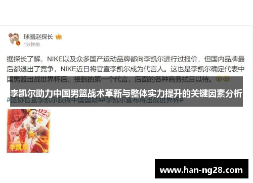 李凯尔助力中国男篮战术革新与整体实力提升的关键因素分析